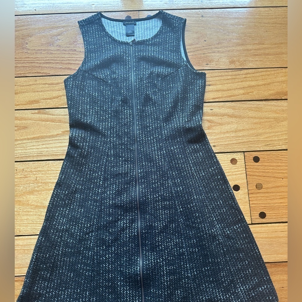 Women’s front zip up dress.